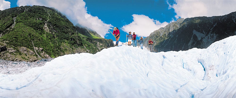 Le glacier Franz Josef de Nouvelle-Zélande contre le glacier Fox 3