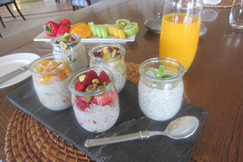 RECETTE : Pudding aux graines de chia de la loge des falaises de Kauri, Nouvelle-Zélande 2